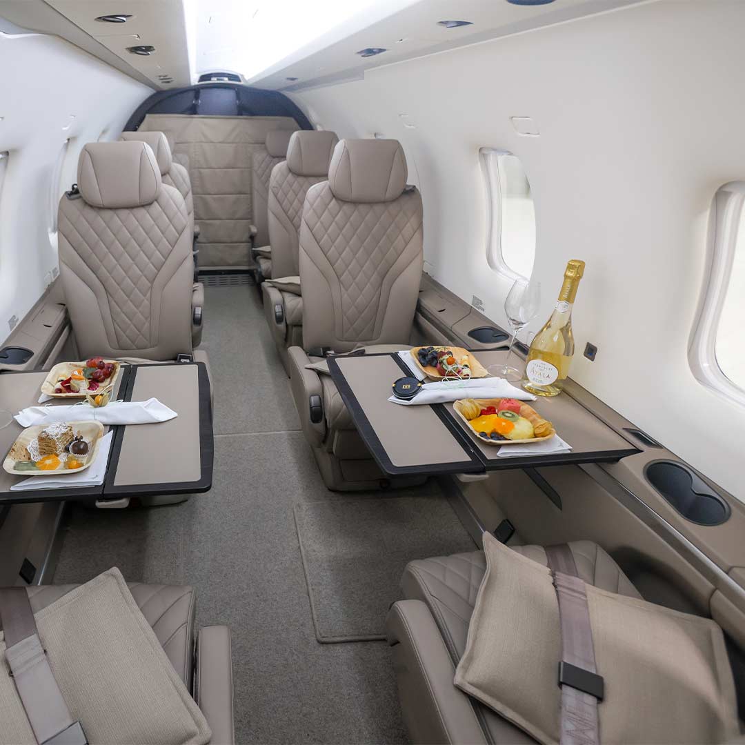 Innenbereich einer PC12 NGX von Pilart Air